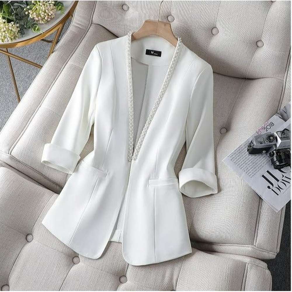 Blazer À Coupe Ajustée Avec Manches Longues Pour Femme | Idéal Pour Toutes Les Occasions Quotidiennes