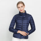 Veste Matelassée à Manches Longues avec Fermeture Frontale pour Femmes | Idéal pour Saison Froide