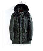 Parka D’Hiver avec Capuche En Fourrure pour Homme | Idéale pour La Saison Froide