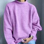 Pull Uni avec Coupe Ajustée pour Hommes | Idéal pour l’Automne et l’Hiver