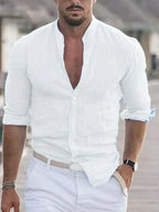 Chemise à Manches Longues avec Coupe Légère pour Homme | Idéale pour les Tenues Quotidiennes ou les Occasions Formelles