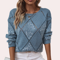 Pull En Maille Avec Paillettes Pour Femme | Idéal Pour La Superposition