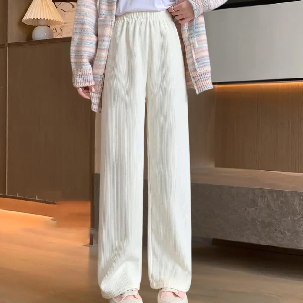 Pantalon Décontracté À Taille Élastique Pour Femmes | Idéal Pour Un Usage Quotidien