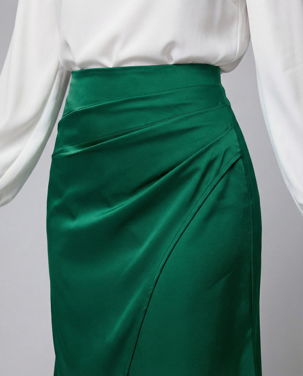 Jupe Portefeuille Fluide avec Drapé et Taille Ajustable pour Femme | Idéale pour Quotidien et Occasions