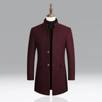 Manteau Long avec Fermeture Croisée pour Homme | Idéal pour les Occasions Formelles et Quotidiennes