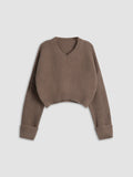 Pull Col V Uni Pour Femmes | Idéal Pour Le Quotidien