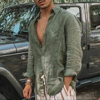 Chemise Décontractée À Manches Longues Avec Coupe Standard Pour Homme | Idéale Pour Usage Quotidien