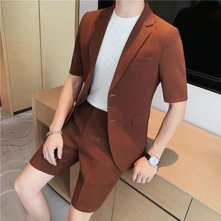 Ensemble Décontracté Deux Pièces Avec Chemise Et Pantalon Pour Homme | Idéal Pour Usage Quotidien