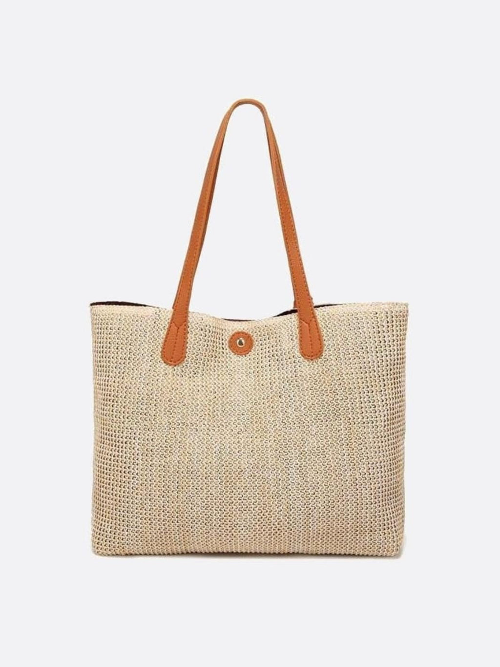 Sac En Paille Avec Poignées Longues Pour Femmes | Idéal Pour Usage Quotidien Et Sorties