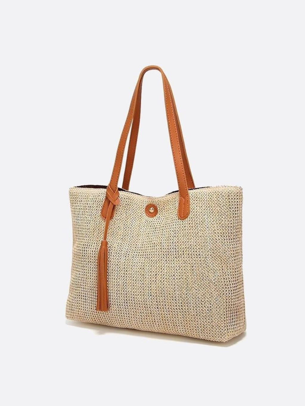 Sac En Paille Avec Poignées Longues Pour Femmes | Idéal Pour Usage Quotidien Et Sorties