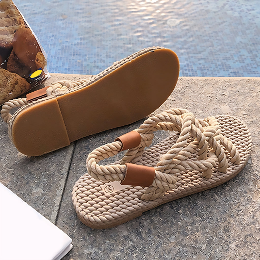 Sandales Avec Brides Tressées Pour Femmes | Ideal Pour Été Et Loisirs