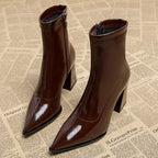 Bottines à Talon Bloc pour Femmes | Idéal pour l’Hiver et l’Usage Quotidien