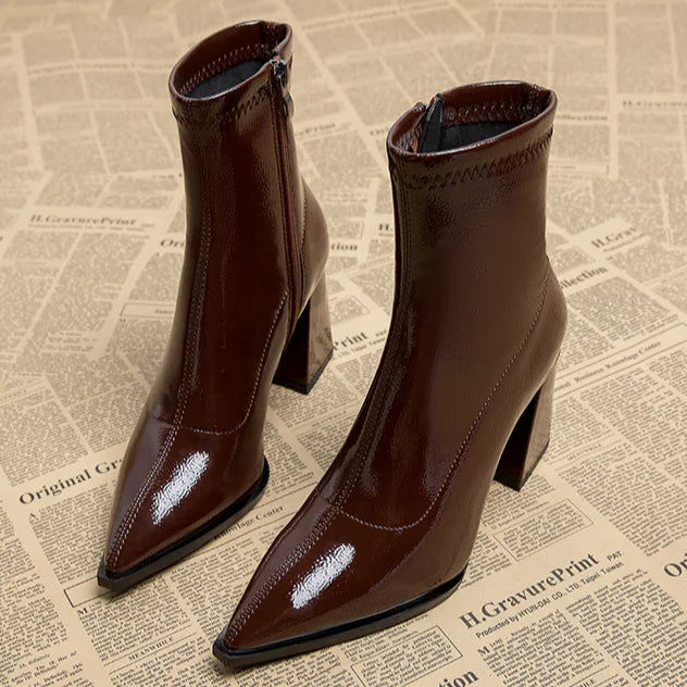 Bottines à Talon Bloc pour Femmes | Idéal pour l’Hiver et l’Usage Quotidien