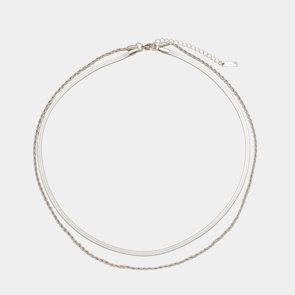 Collier Superposé À Double Chaîne pour Femme | Idéal pour Les Tenues Quotidiennes