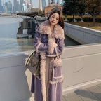 Manteau Duster à Carreaux Contrastés avec Ceinture pour Femme | Idéal pour la Mi-Saison