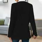 Manteau Ouvert À Coupe Droite pour Femme | Idéal pour La Mi-Saison