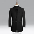 Manteau Long avec Fermeture Croisée pour Homme | Idéal pour les Occasions Formelles et Quotidiennes