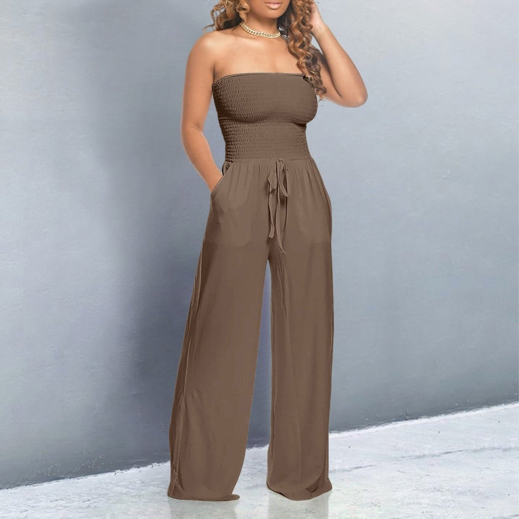 Combinaison Bustier Avec Jambes Larges Pour Femme | Idéale Pour Les Occasions Et Les Sorties