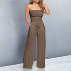 Combinaison Bustier Avec Jambes Larges Pour Femme | Idéale Pour Les Occasions Et Les Sorties
