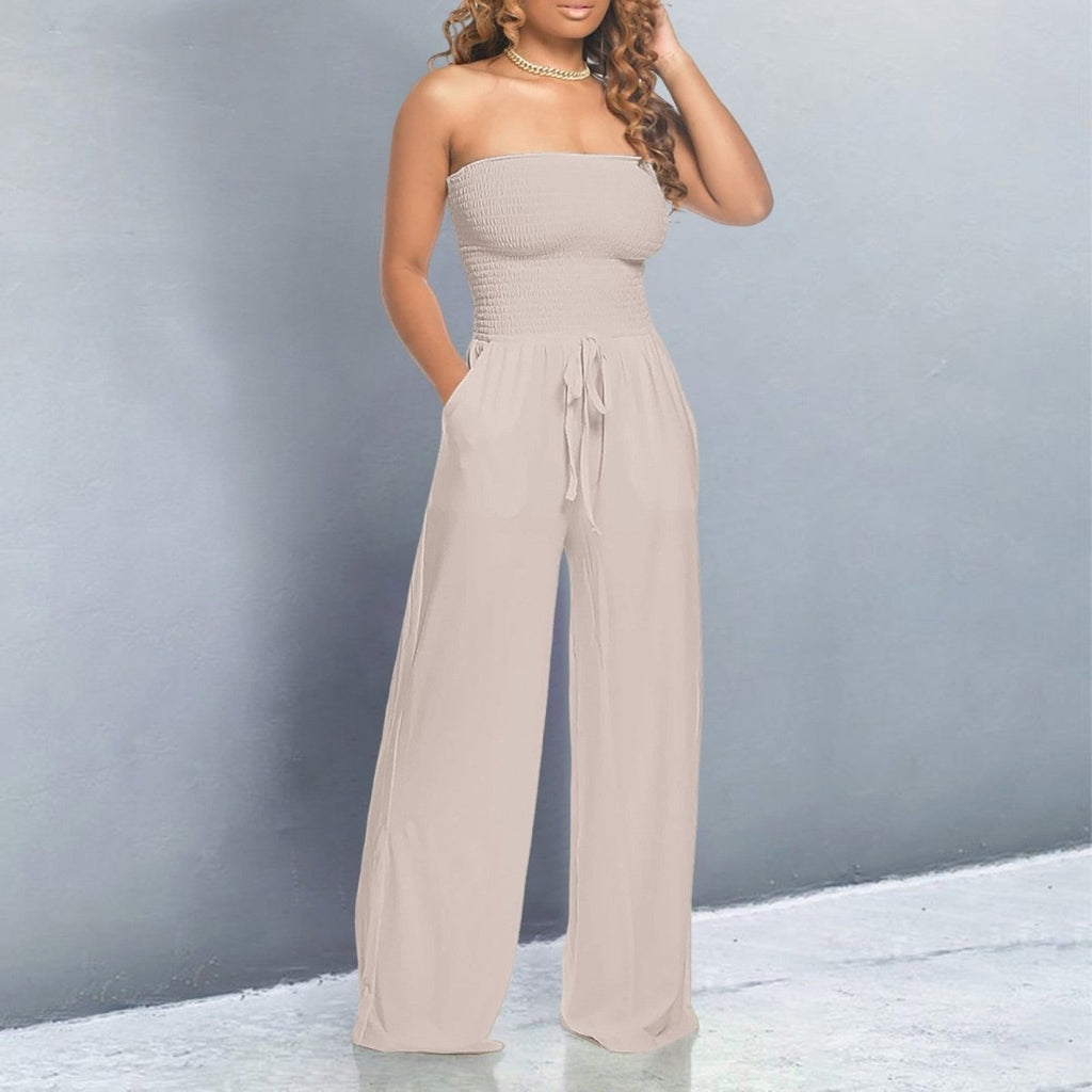 Combinaison Bustier Avec Jambes Larges Pour Femme | Idéale Pour Les Occasions Et Les Sorties