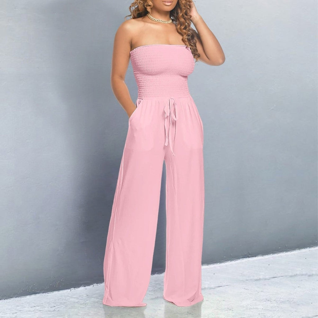 Combinaison Bustier Avec Jambes Larges Pour Femme | Idéale Pour Les Occasions Et Les Sorties