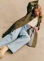 Trench-Coat Oversize à Fermeture Boutonnée et Poches pour Femmes | Ideal for Mi-Saison et Usage Quotidien