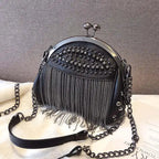 Sac Bandoulière Clouté Avec Forme Arrondie Pour Femme | Idéal Pour Soirées Et Sorties Urbaines
