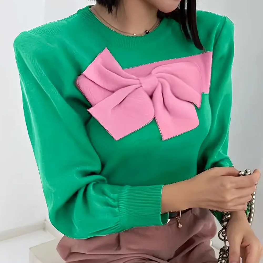 Pull En Maille Avec Détail Nœud Pour Femme | Idéal Pour La Superposition