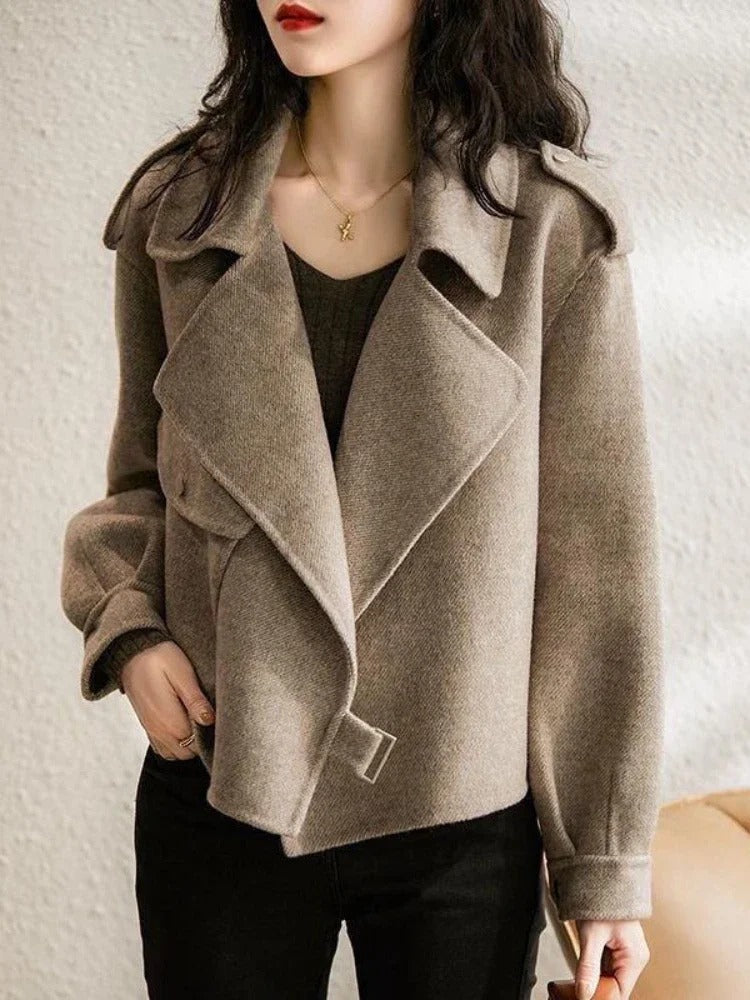 Manteau d’Hiver Coupe Ajustée avec Double Boutonnage pour Femmes | Idéal pour Saison Froide