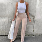 Pantalon Évasé Taille Haute Pour Femmes | Idéal Pour Un Usage Quotidien