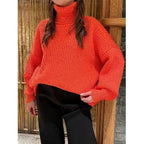 Pull À Col Roulé Grande Taille À Coupe Ample Pour Femmes | Idéal Pour Saisons Froides