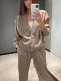 Ensemble Veste et Pantalon à Taille Élastique pour Femme | Idéal pour le Quotidien et le Bureau