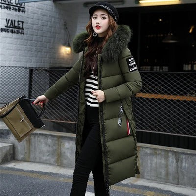 Parka Long Matelassé avec Capuche pour Femme | Idéal pour l’Hiver