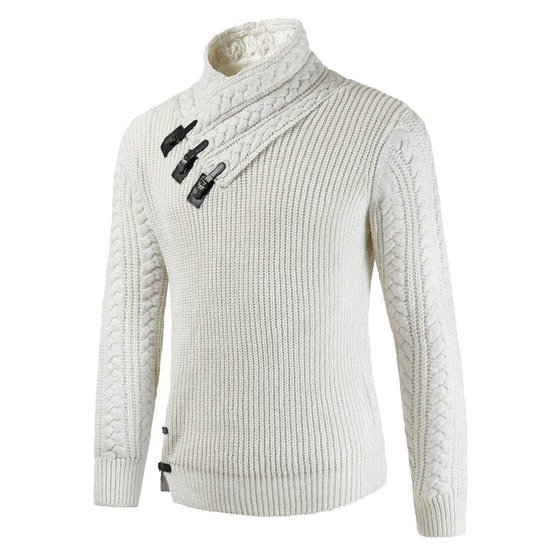 Pull Tricoté à Manches Longues pour Homme | Idéal pour l’Automne et l’Hiver