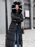Parka Long Matelassé avec Capuche et Poches pour Femme | Idéal pour l’Hiver