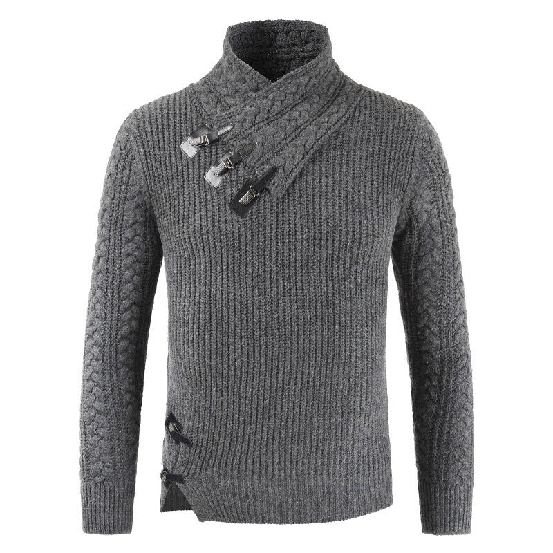 Pull Tricoté à Manches Longues pour Homme | Idéal pour l’Automne et l’Hiver
