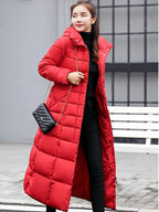Parka Long Matelassé avec Capuche et Poches pour Femme | Idéal pour l’Hiver