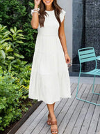 Robe Midi Avec Coupe Aérée Pour Femme | Idéale Pour Usage Quotidien Et Occasions