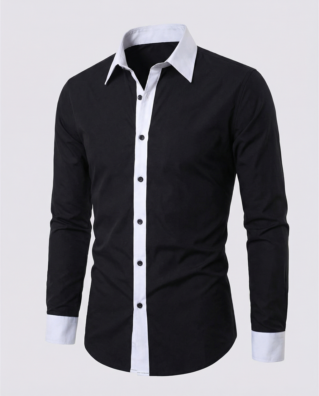 Chemise À Manches Longues Avec Coupe Régulière Pour Hommes | Idéale Pour L’Automne Et L’Hiver
