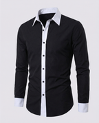 Chemise À Manches Longues Avec Coupe Régulière Pour Hommes | Idéale Pour L’Automne Et L’Hiver