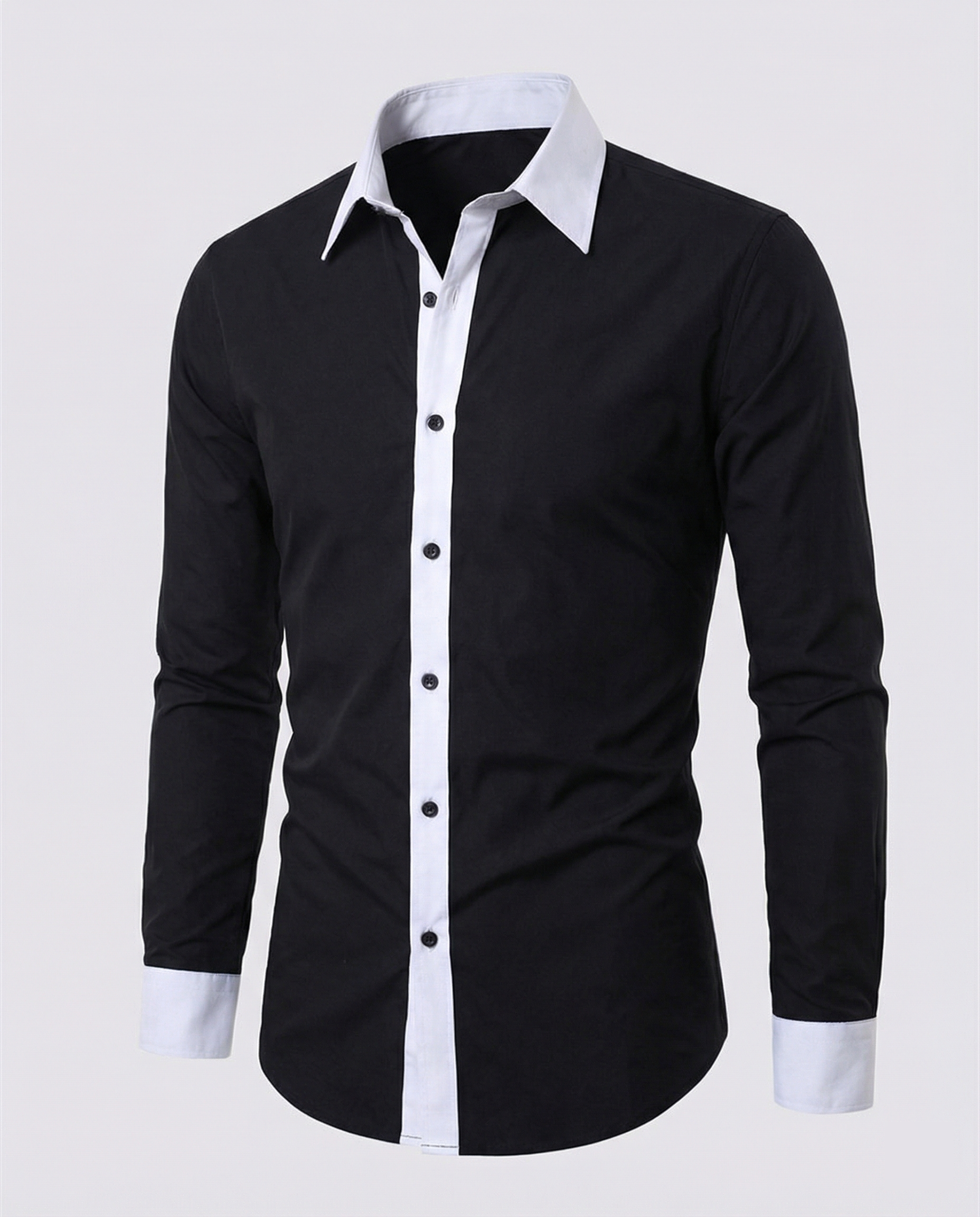 Chemise À Manches Longues Avec Coupe Régulière Pour Hommes | Idéale Pour L’Automne Et L’Hiver
