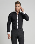 Chemise À Manches Longues Avec Coupe Régulière Pour Hommes | Idéale Pour L’Automne Et L’Hiver