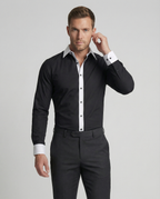Chemise À Manches Longues Avec Coupe Régulière Pour Hommes | Idéale Pour L’Automne Et L’Hiver