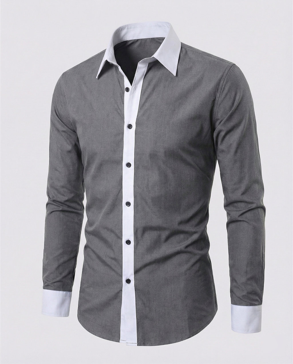 Chemise À Manches Longues Avec Coupe Régulière Pour Hommes | Idéale Pour L’Automne Et L’Hiver