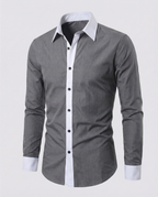 Chemise À Manches Longues Avec Coupe Régulière Pour Hommes | Idéale Pour L’Automne Et L’Hiver