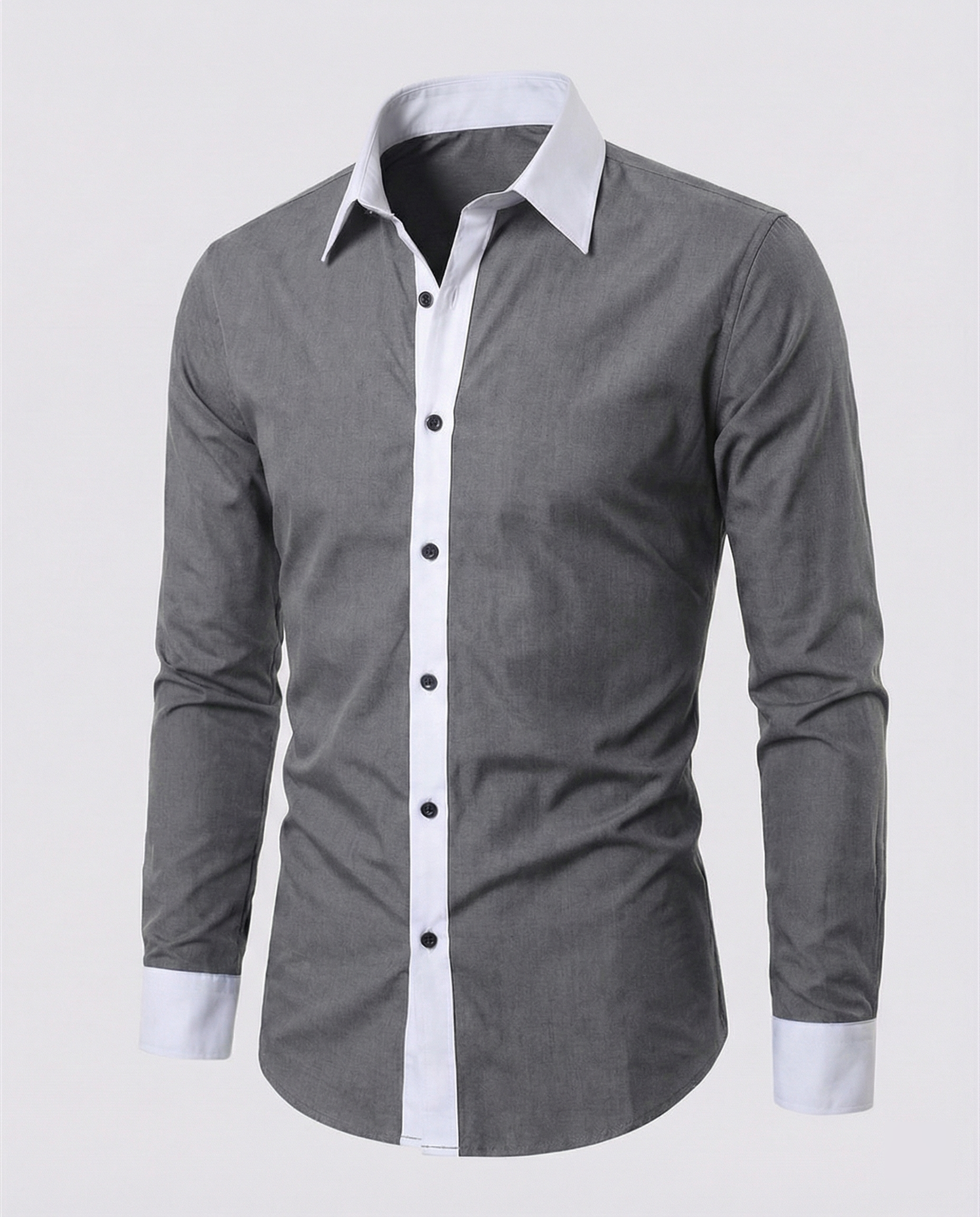 Chemise À Manches Longues Avec Coupe Régulière Pour Hommes | Idéale Pour L’Automne Et L’Hiver