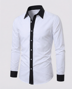 Chemise À Manches Longues Avec Coupe Régulière Pour Hommes | Idéale Pour L’Automne Et L’Hiver
