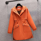 Manteau À Capuche avec Coupe Ajustée pour Femme | Idéal pour L’Hiver