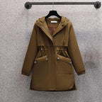 Manteau À Capuche avec Coupe Ajustée pour Femme | Idéal pour L’Hiver