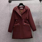 Manteau À Capuche avec Coupe Ajustée pour Femme | Idéal pour L’Hiver